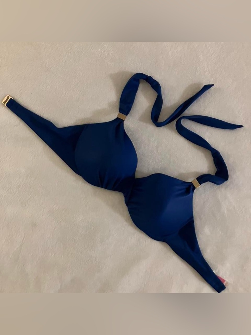 Victoria's Secret Navy Blue Halter Bikini Top